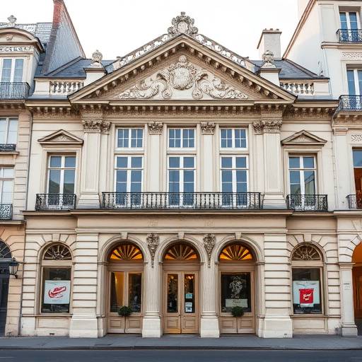 La faäade de la Comédie-Franäaise à Paris