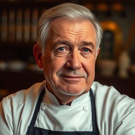 Portrait de Paul Bocuse, chef de la Nouvelle Cuisine franäaise