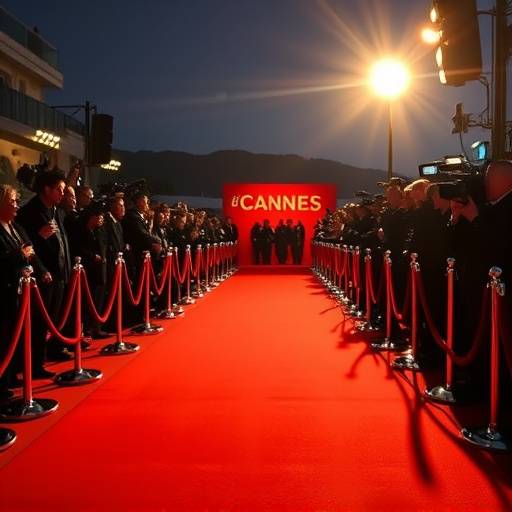 Vue du tapis rouge du Festival de Cannes